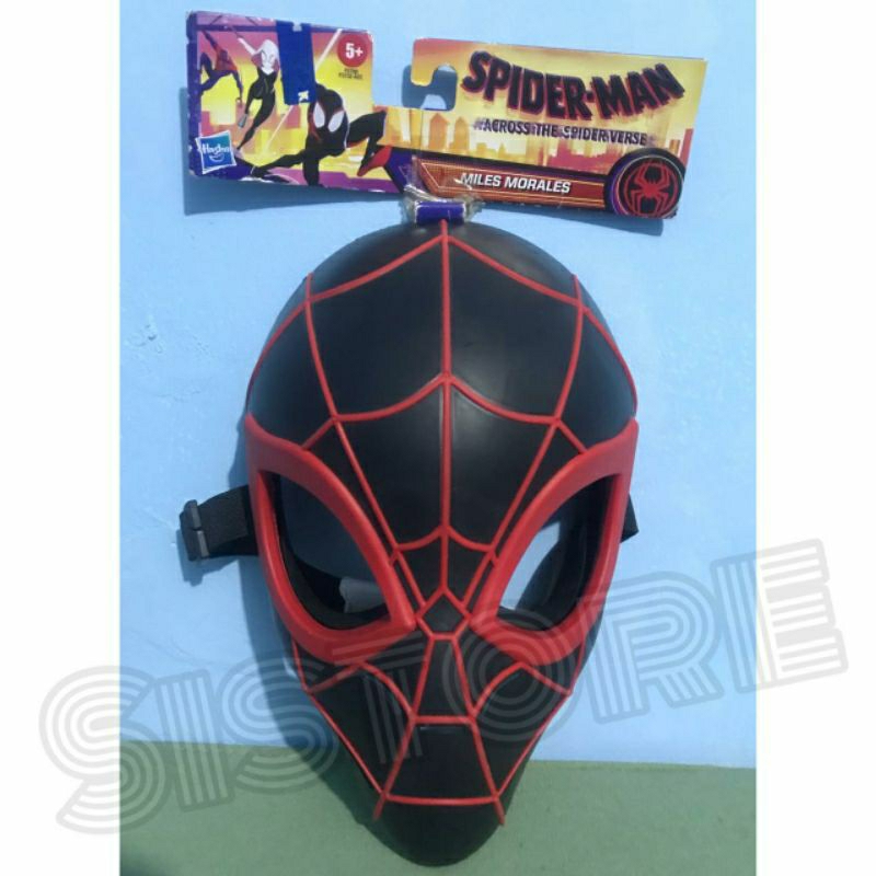 Topeng Spiderman Miles Morales Topeng Mainan Spiderman Across The Spiderverse Marvel HASBRO ORIGINAL