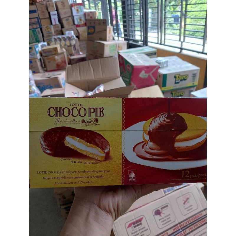 

Lotte chocopie marsmallow 1 box 12 pcs