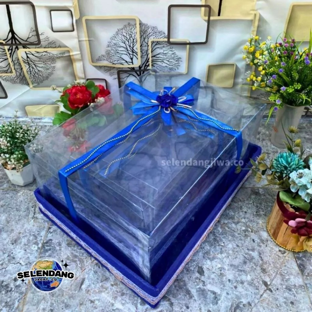 kotak hantaran seserahan kotak hantaran pernikahan mika 1 sett isi 2