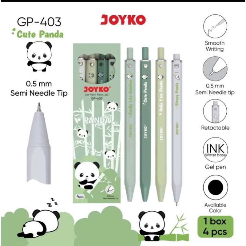 

GEL PEN GP-403 ISI 4 PCS JOYKO