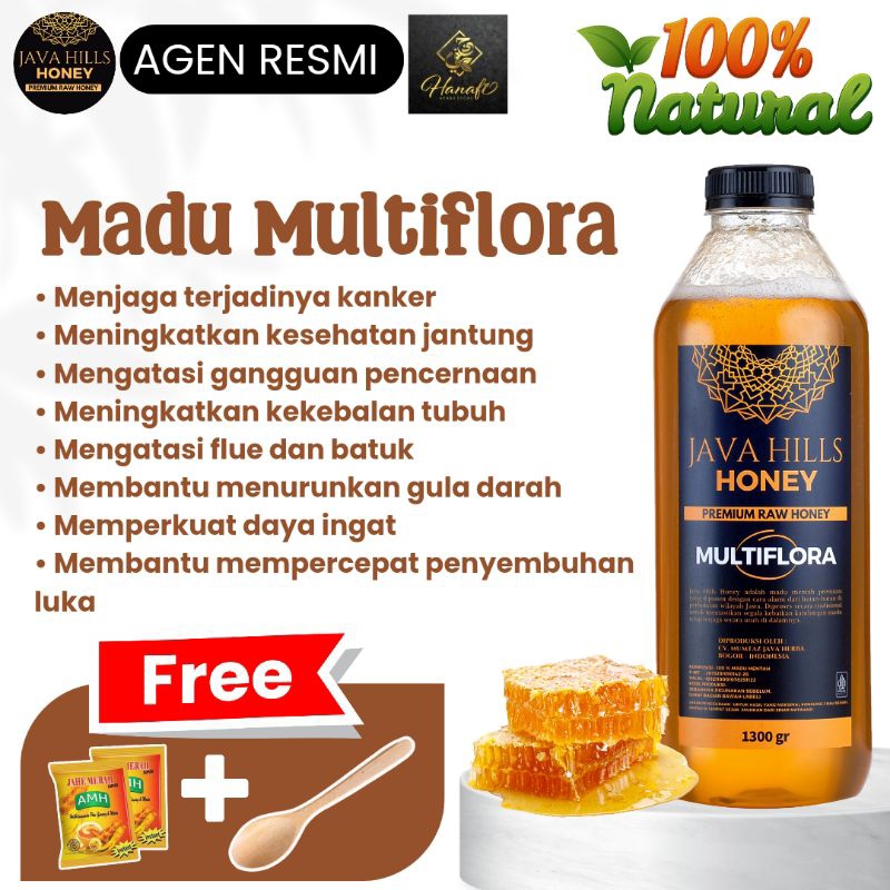 

MADU MULTIFLORA JAVAHILLS HONEY Madu Murni Madu Asli 100% Raw Honey Premium