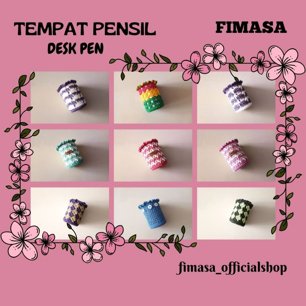 

FIMASA || Desk Pen || Rajut Tempat Pena / Pensil Part #9