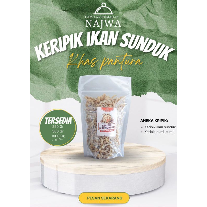 

Keripik Ikan Sunduk| Oleh-oleh Khas Pantura