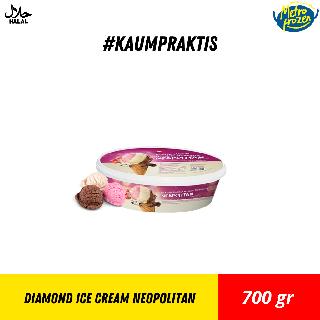 

Diamond Ice Cream Neopolitan 700ml