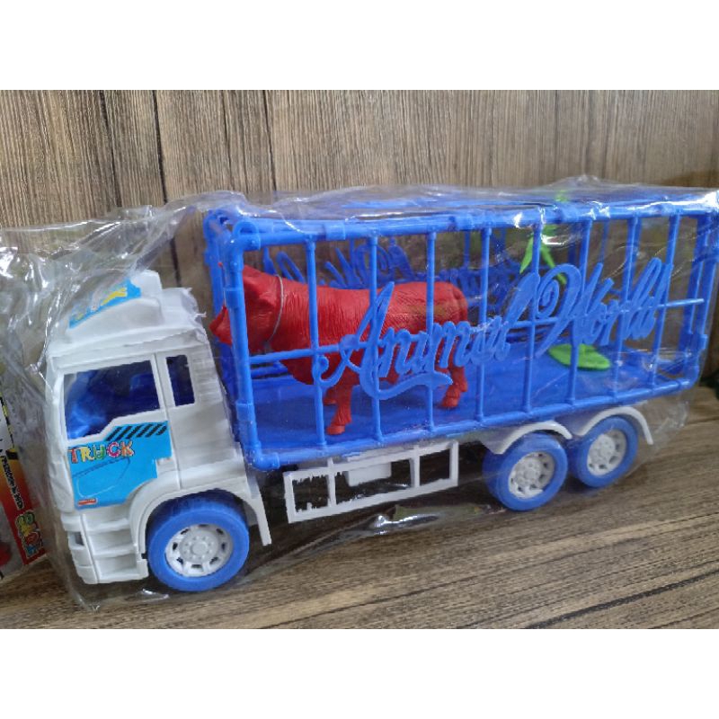 Mainan mobil truk pengangkut binatang|ST 2044