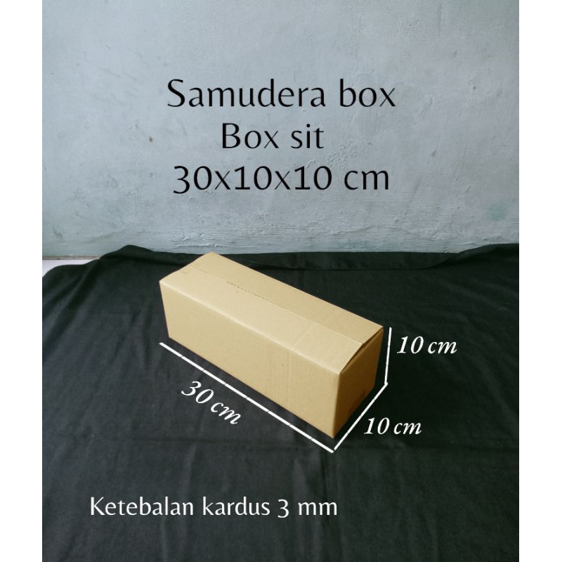 

kardus karton box uk 30x10x10 cm ST singgle wall polos