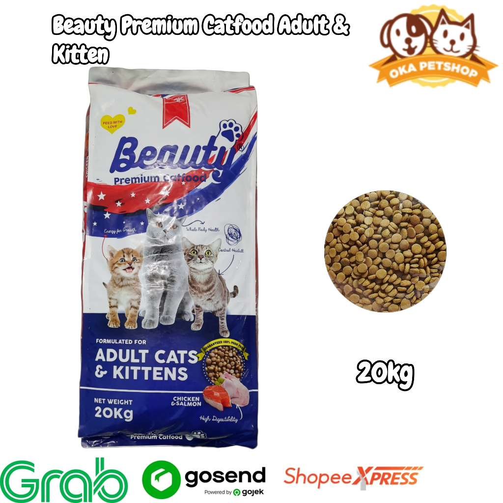 Makanan Kucing Beauty Premium 20kg (GO-JEK) / makanan kucing beauty 20kg
