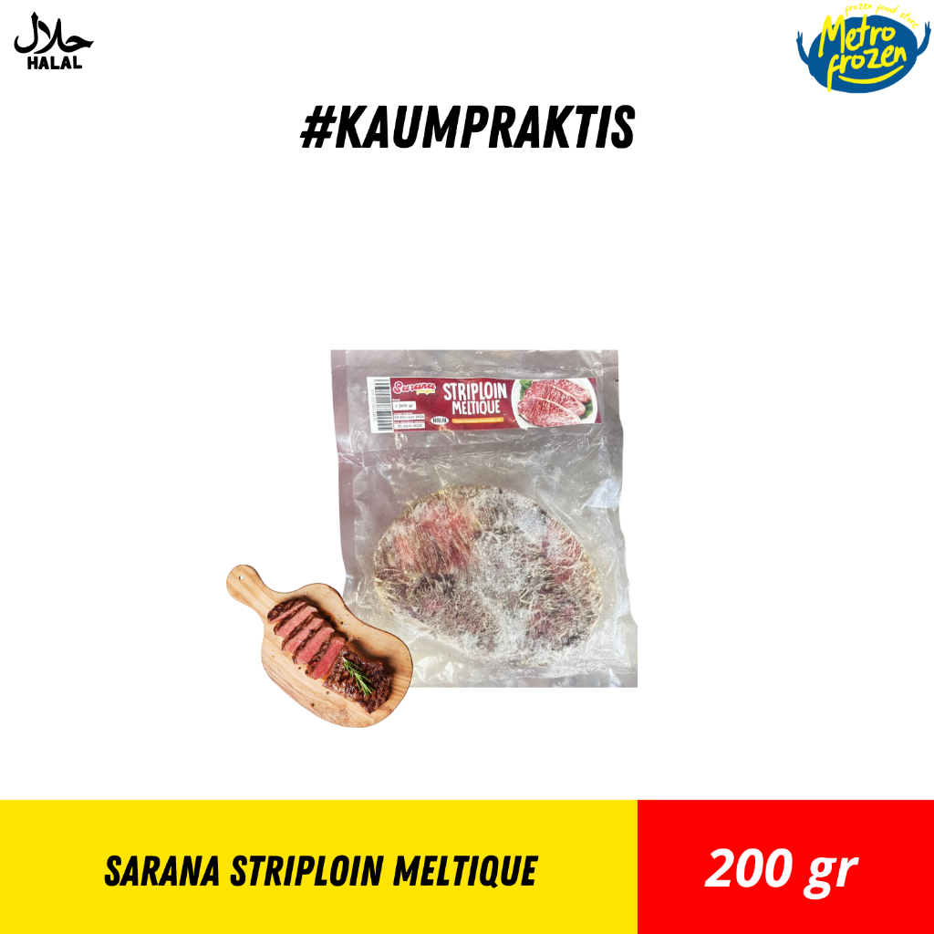 

SARANA Striploin Meltique Steak 200gr (Halal)