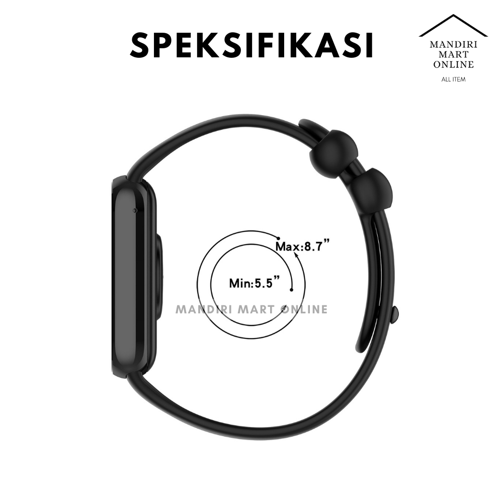 AM Strap Xiaomi Smart Band 9 Pro / Mi Band 9 Pro Tali Pengganti Xiaomi Mi Band 8 Pro Bahan Silicone