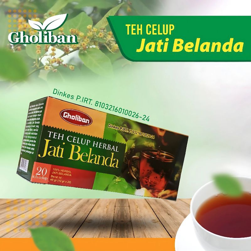 

Teh Celup Herbal Jati Belanda Gholiban