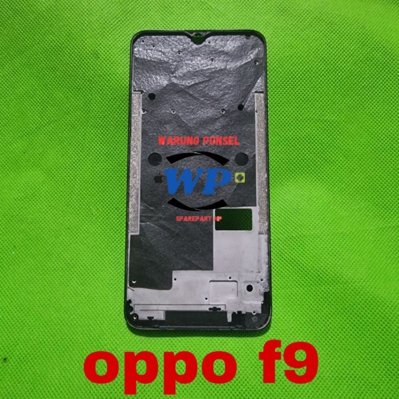 FRAME LCD DUDUKAN LCD BEZZEL OPPO F9 ORI COPOTAN NORMAL
