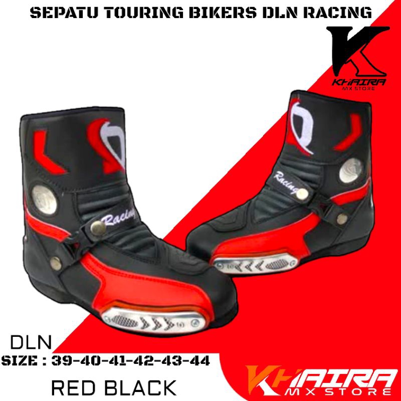 Sepatu Touring Motor/sepatu kasual pria DLN RACING