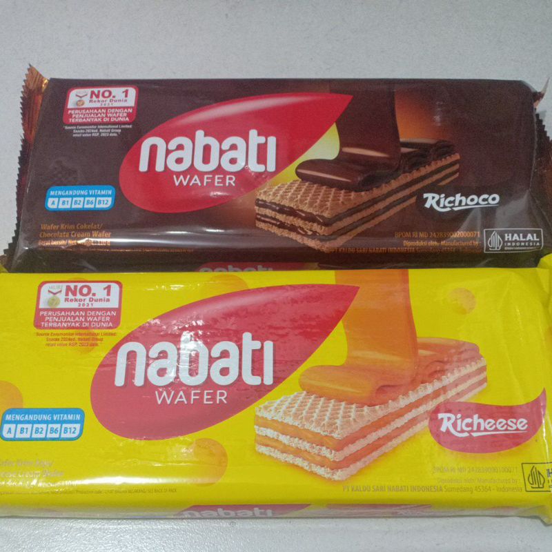 

Nabati Wafer 110gr Coklat & Keju