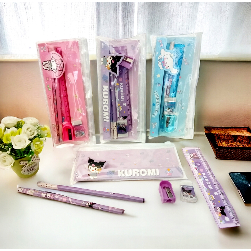 

COD Joy KTB Alat Tulis Set 51 Peralatan Tulis Set 5in1 Motif Karakter Sanrio