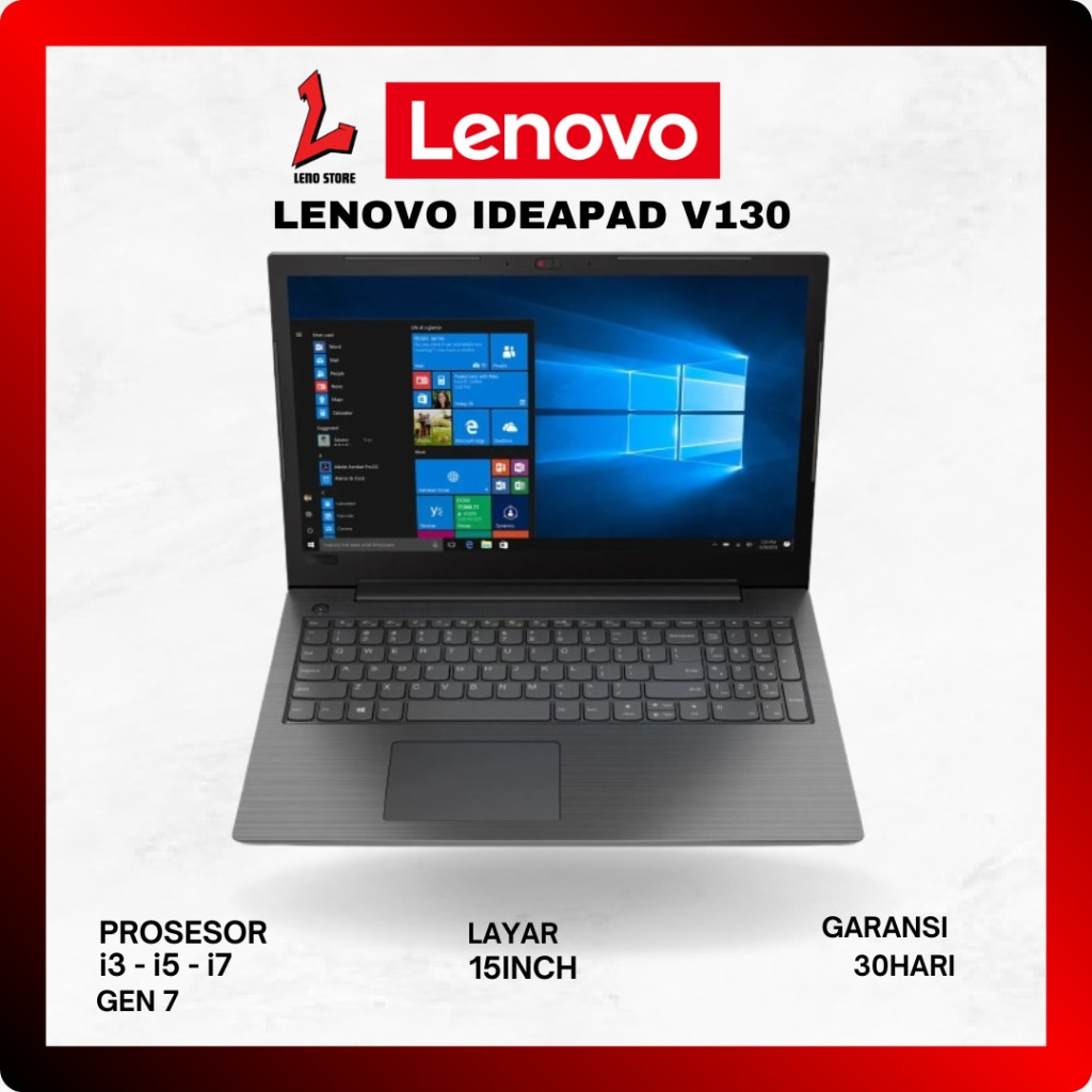 Laptop anak sekolah dan kuliah lenovo idepad V130 i3 i5 i7 generasi 7 second bergaransi
