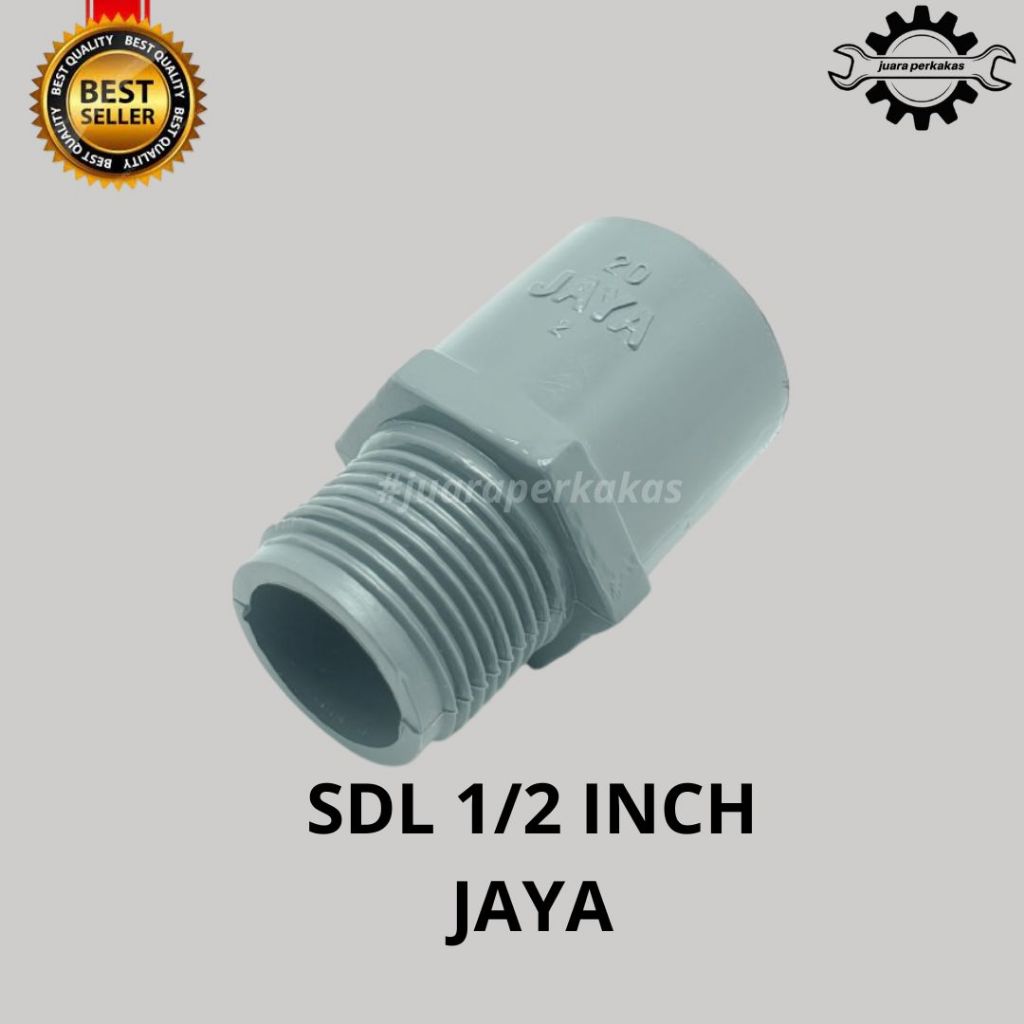 Valve Sok Sok Drat Luar SDL PVC 1/2 Inch