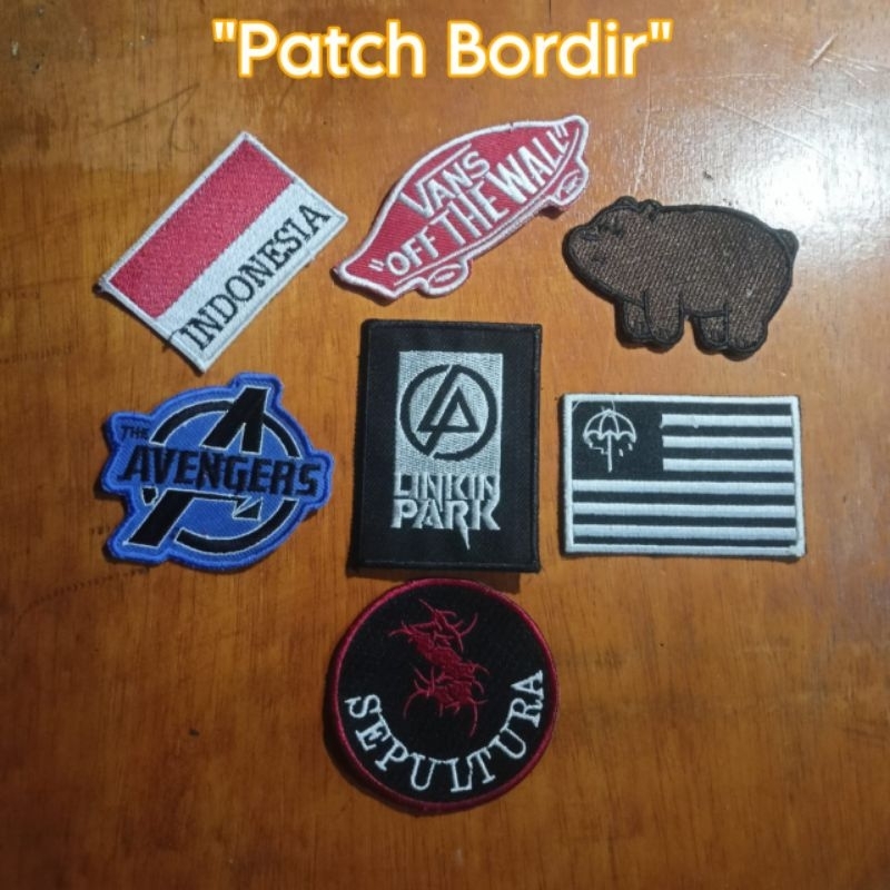 Patch Bordir Emblem Karakter Lucu Iron Patch Bordir Jahit Aksesoris Bordir