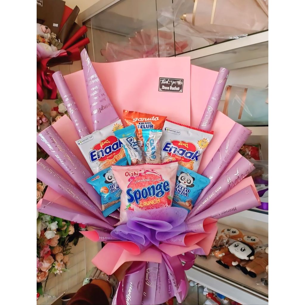 Buket Snack/ Buket Makanan Ringan MINIMALIS