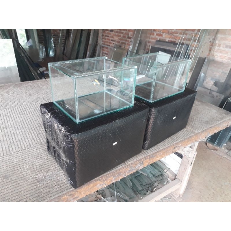 aquarium 25x20x15 kaca full 5mili