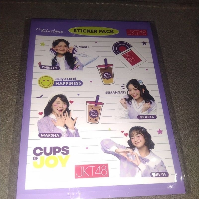 

stiker pack chatime 100% official