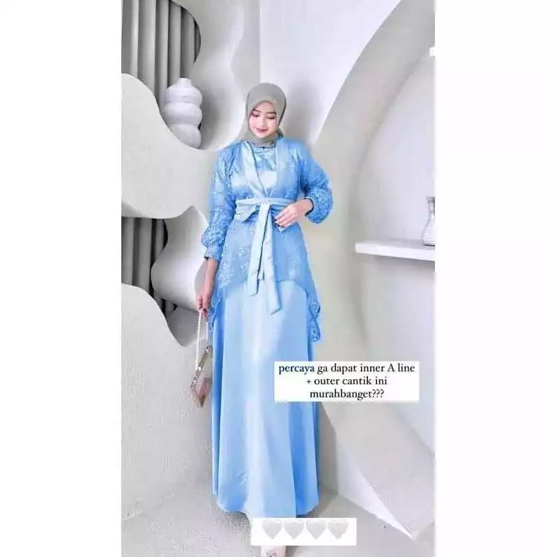 //VELOXA DRESS KONDANGAN//OUTER TILLE//BELT//BAJU KONDANGAN MEWAH//TERLARIS