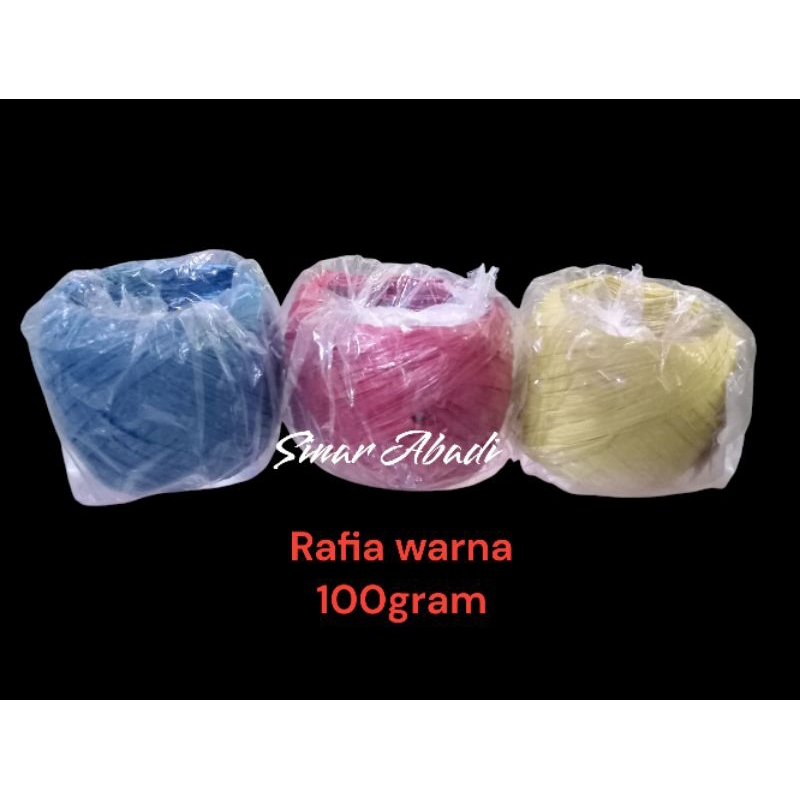

Tali Rafia Warna berat 100gr