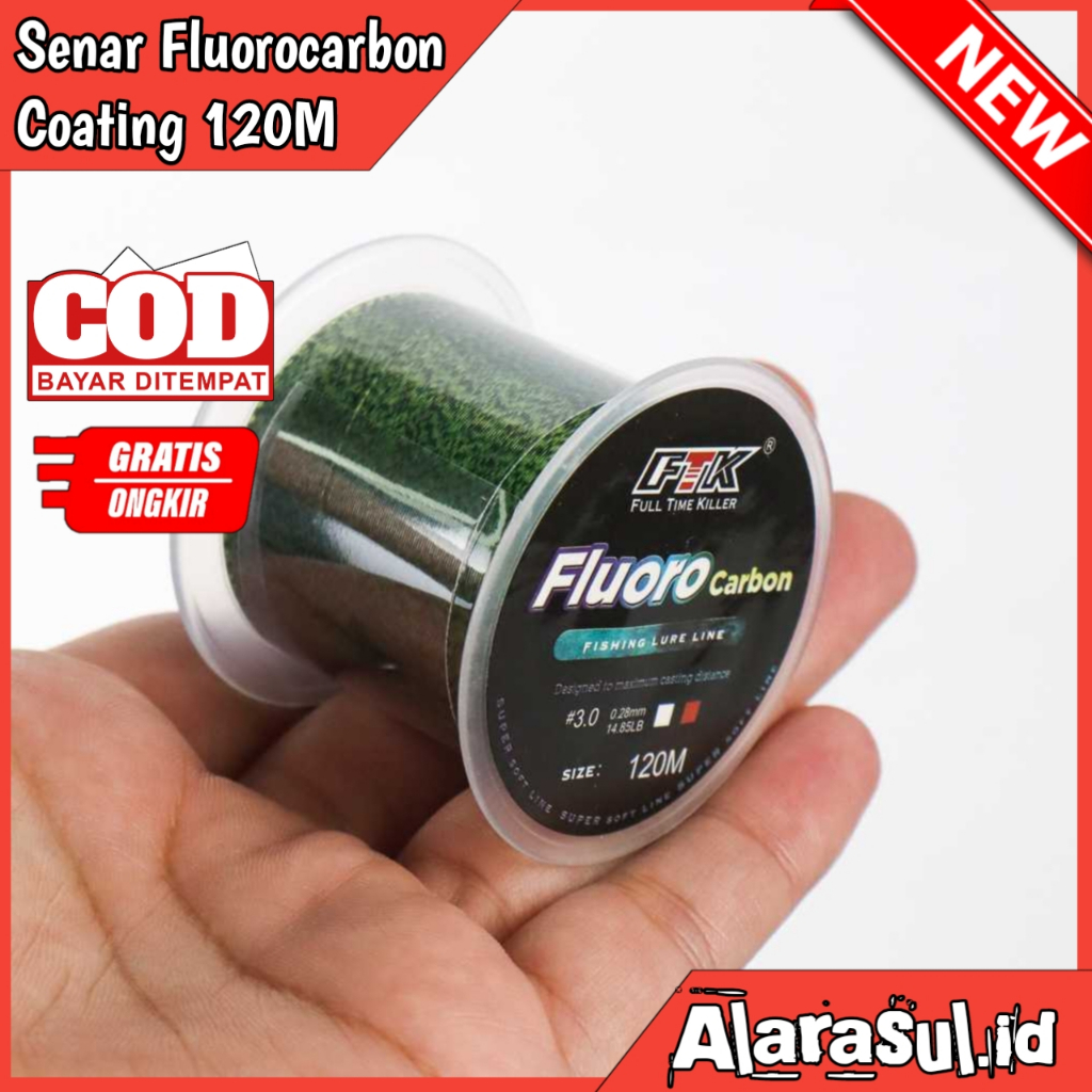 Senar Pancing Benang Pancing Tali Pancing FTK Senar Pancing Invisible Spot Fluorocarbon Coating Line