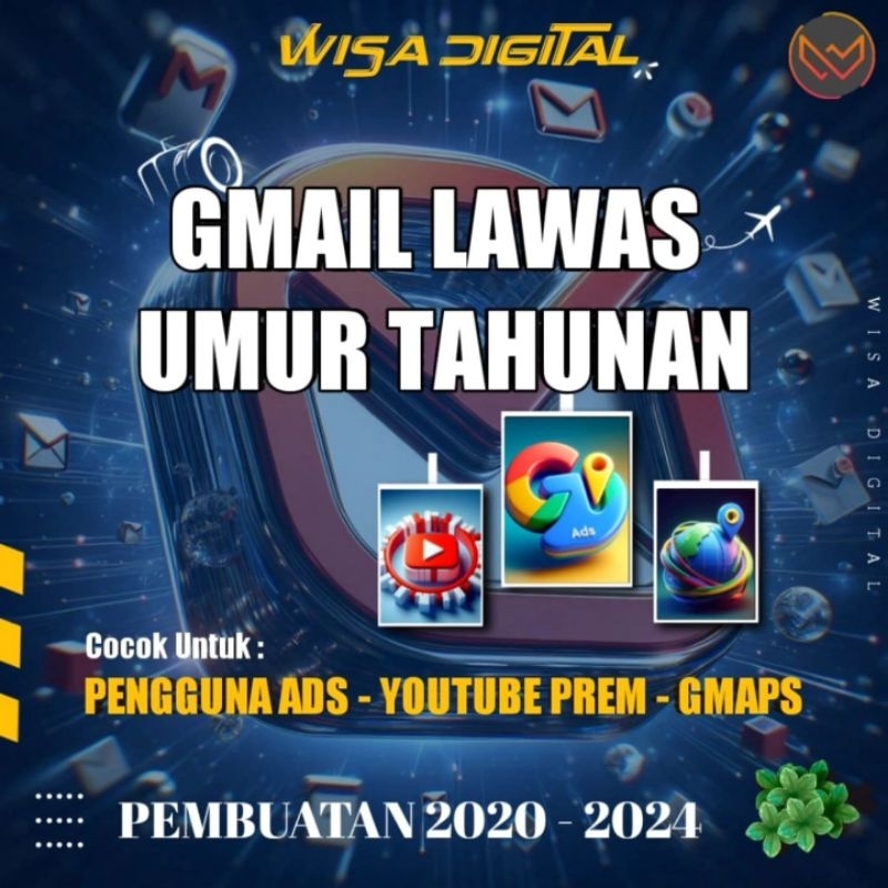 promo Gmail lawas tahun 2023 domain @gmail.com