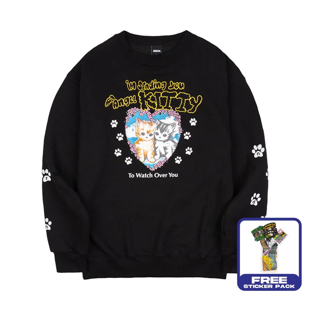 NRDN Clothing Sweatshirt CREWNECK KITTY