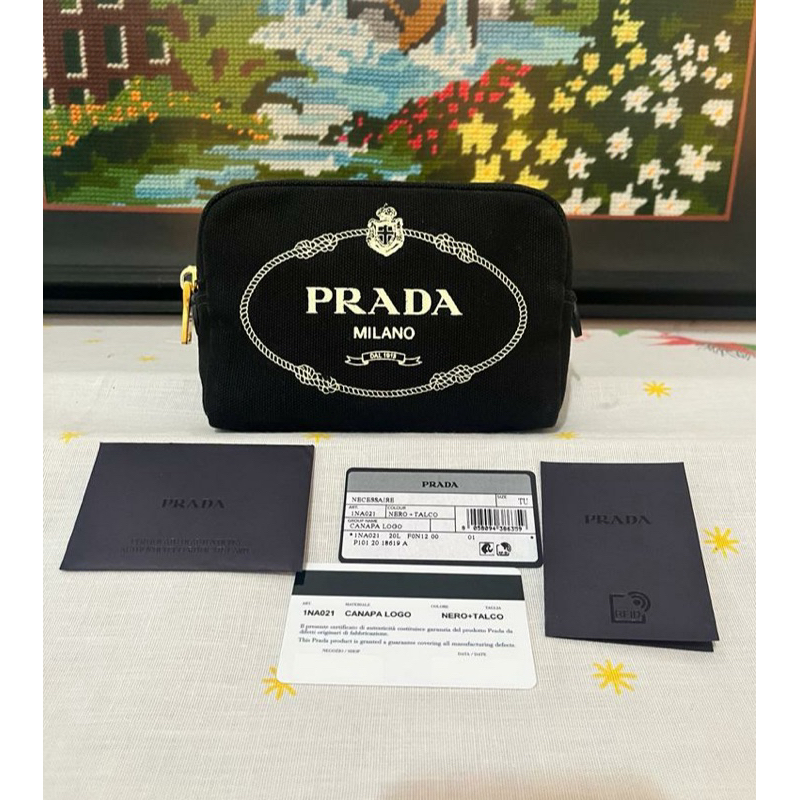 Tas Clutch Pouch Prada Unisex - Original Authentic