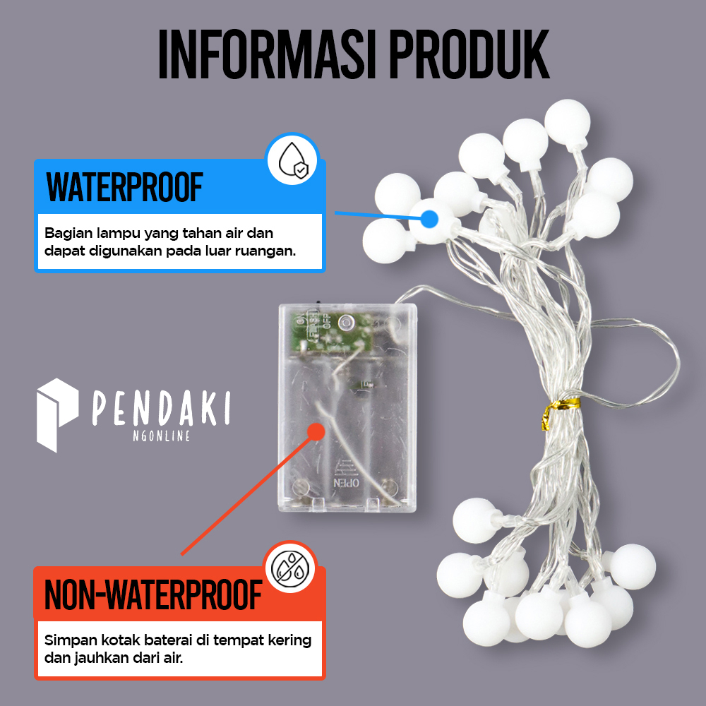 Lampu glamping - lampu Hias Tenda - Dekorasi Tenda Camping - Camping Lamp Baterai