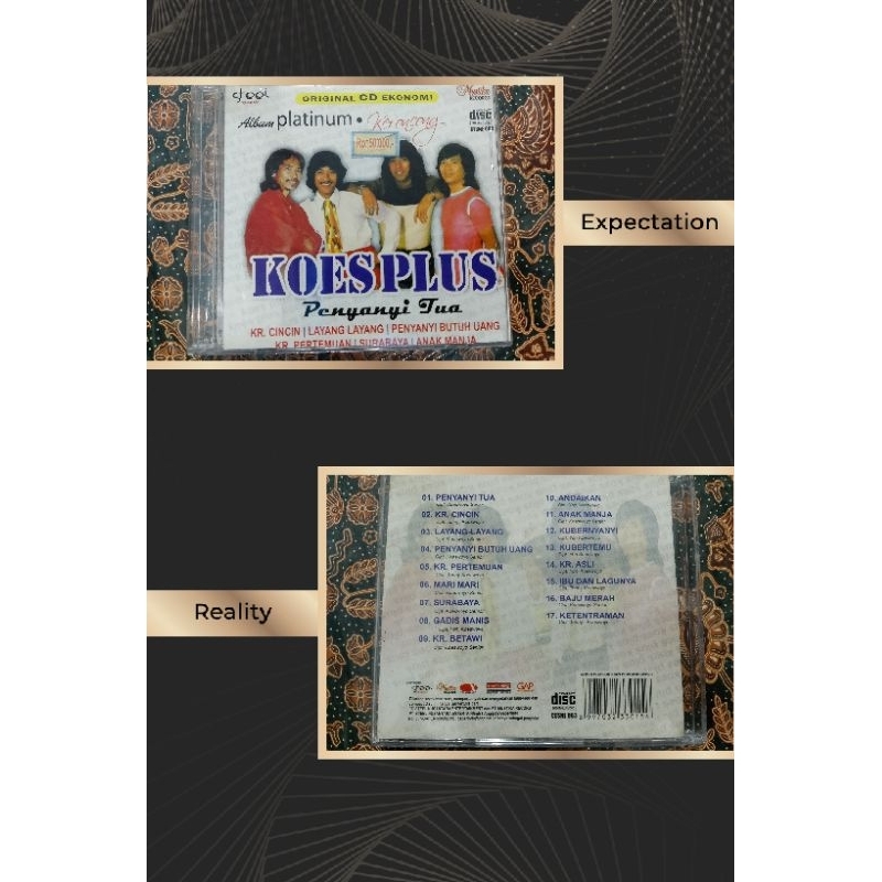 CD album platinum Koes plus stell record