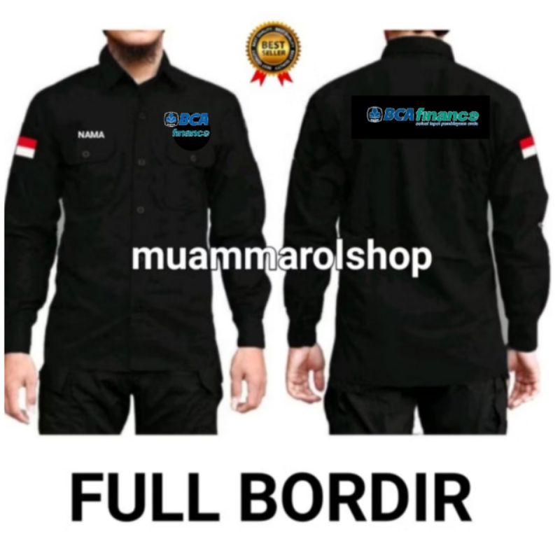 kemeja bca finance kemeja bank bca bordir