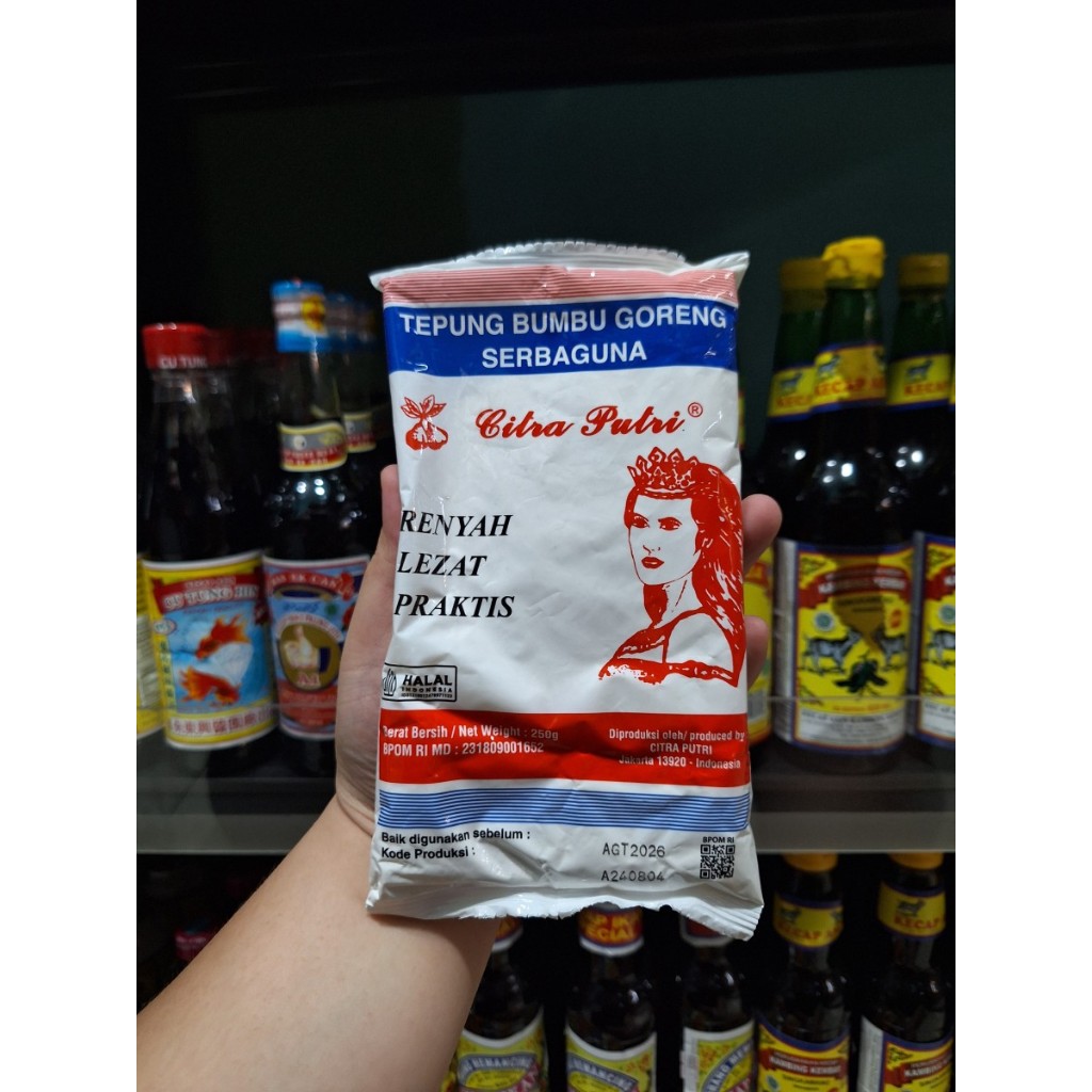 

Tepung Bumbu Goreng Citra Putri 250 Gram Original