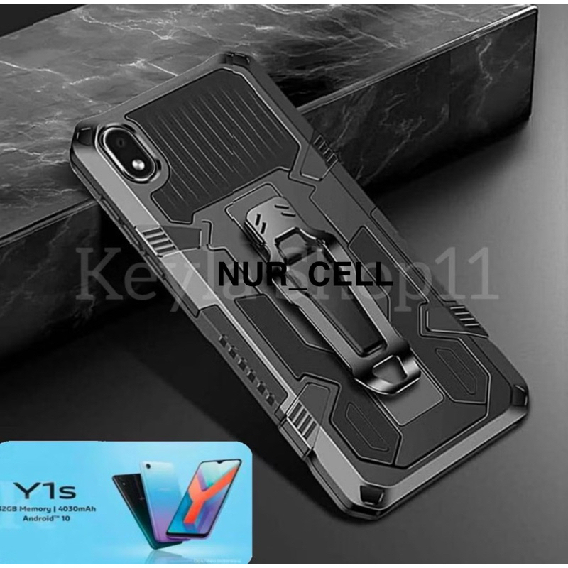 Soft Case Belt VIVO Y91C / Y1S / 1820 - Y91C - Y1S - 1820 Soft Case Cristal Belt Clip Standing Cover