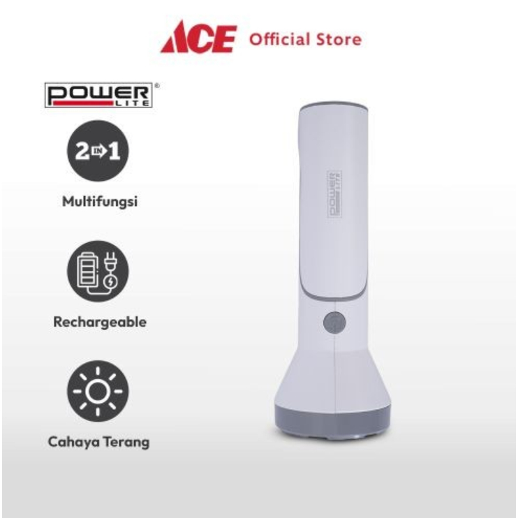 POWERLITE Senter Dengan Lampu Meja Rechargeable - Table Lamp Emergency