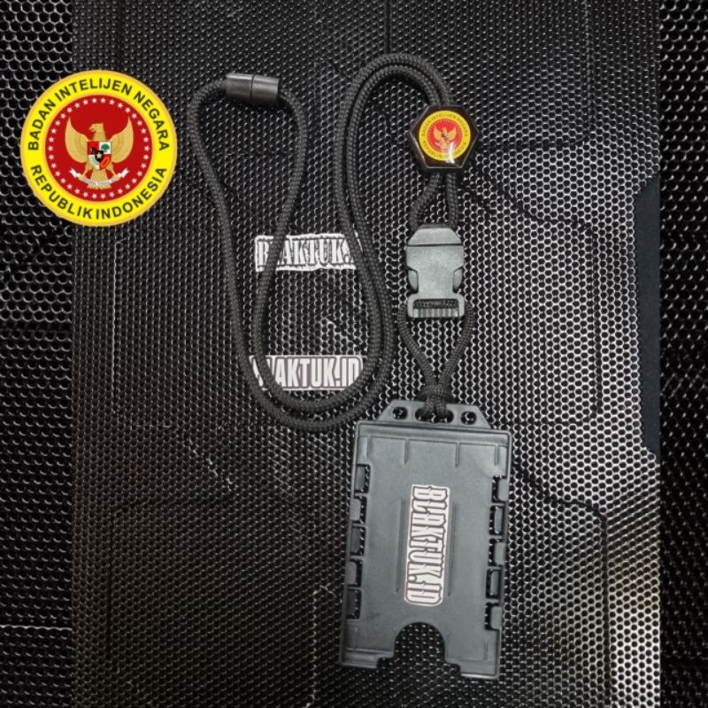 

Lanyard tactical holder id card Slide exagonal logo BIN