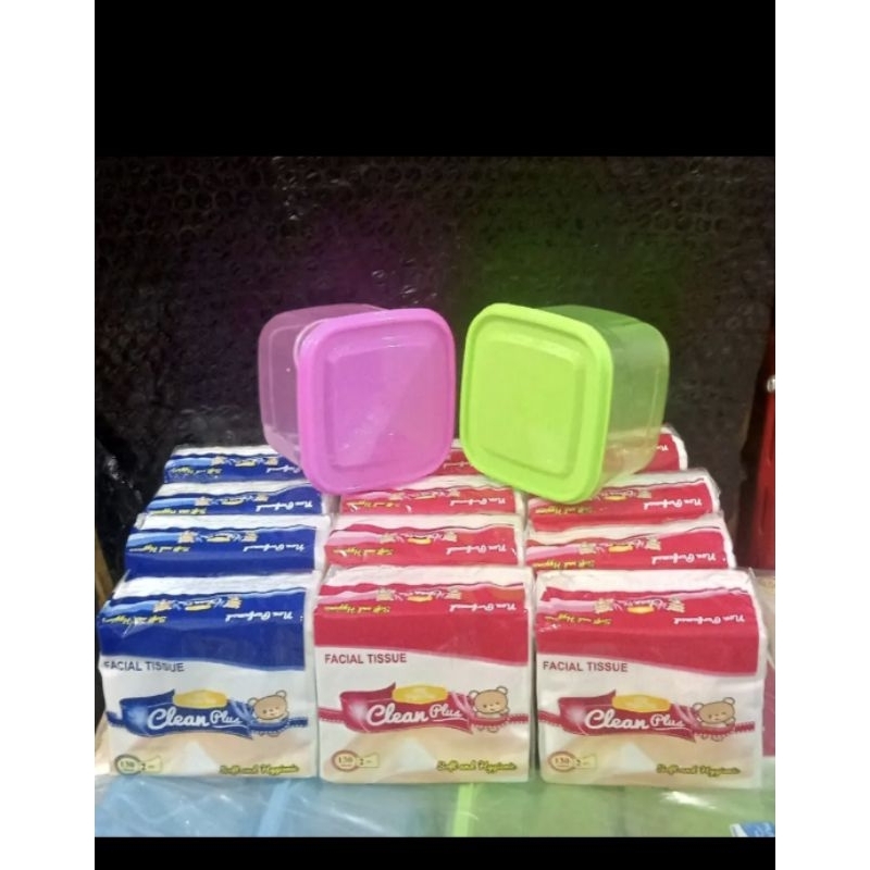 Tisu clean plus pop up 130s(12 pcs+ 2 Toples)