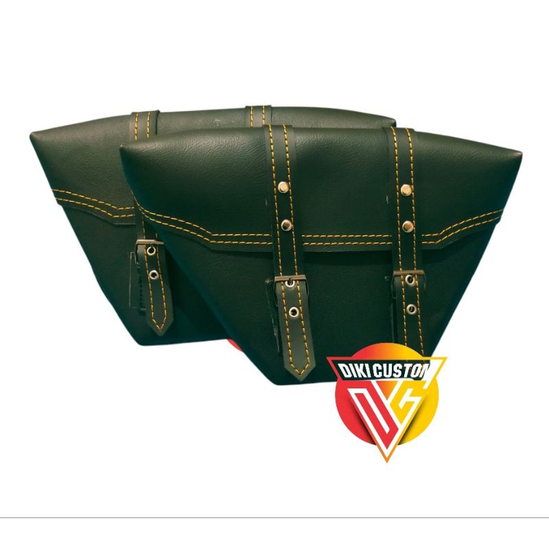 tas motor side bag samping motor custom japstyle cafaracer, klasik
