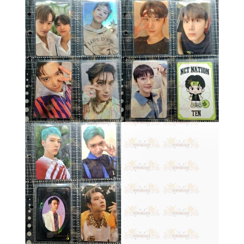 [PHOTOCARD OFFICIAL] TEN Wayv NCT SuperM PC Kickback Hitchhiker Owhat POB Yearbook Resonance Jopping