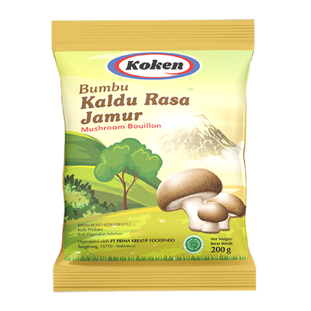

KOKEN Kaldu Jamur Vegan Alami Instan Ekstrak Umami Bouillon Jamur Bumbu Sate Taichan 200 gram