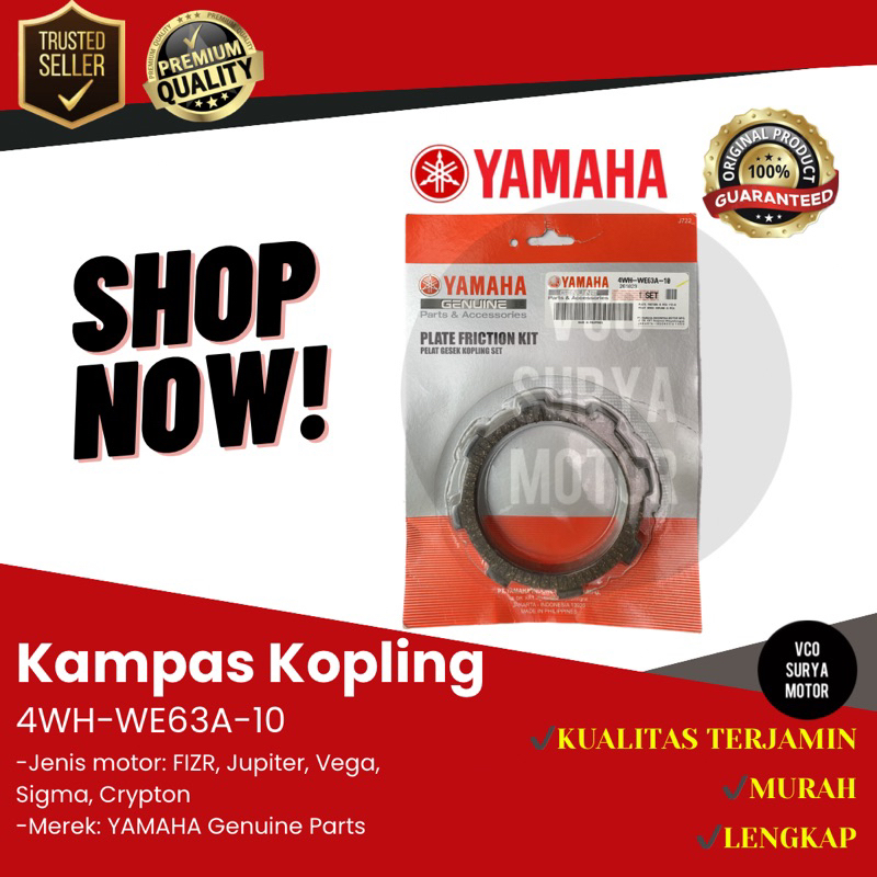 Kampas Kopling FIZR, Sigma, Jupiter, Vega, Crypton ORI YAMAHA