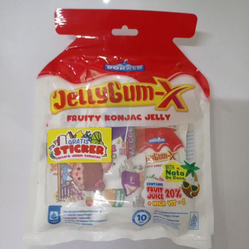 

DONALD JELLYGUM-X FRUITY KONJAC JELLY 10PCS