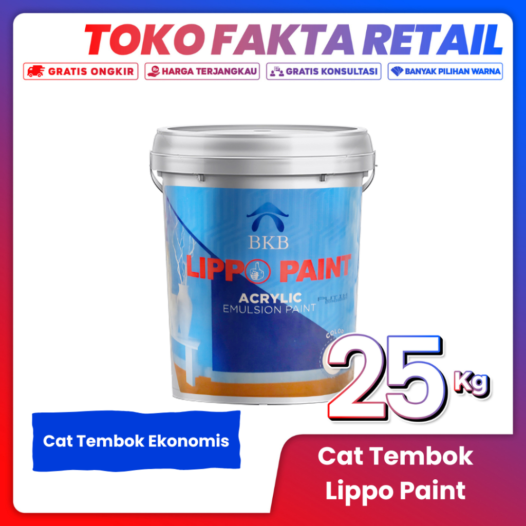 Cat Tembok Lippo Paint 25 kg Cat Murah Berkualitas