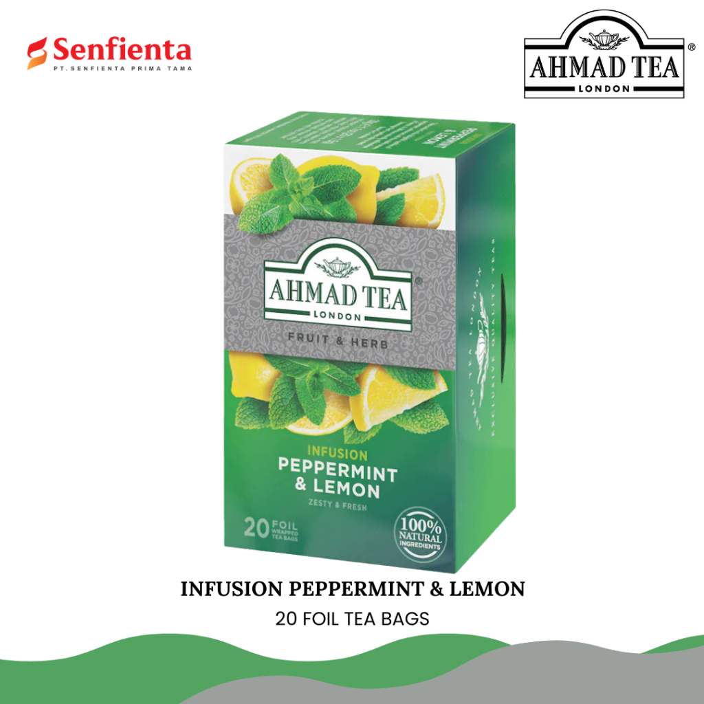 

Ahmad Tea Peppermint & Lemon Infusion 20's - 40 gr