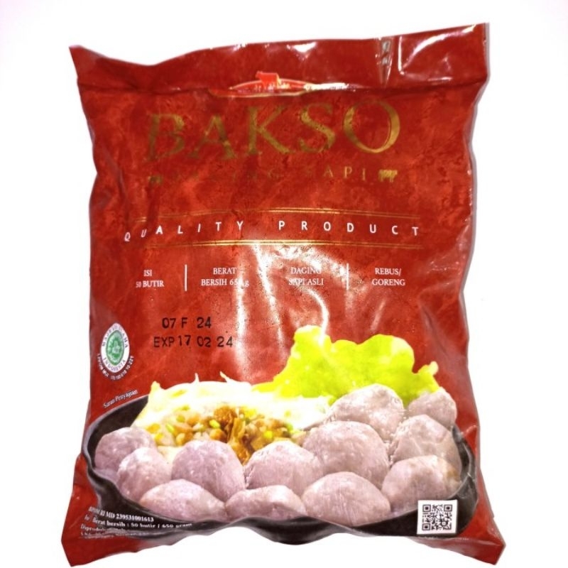 

Bakso sapi Hanwe 50s 650gr / bakso sapi premium