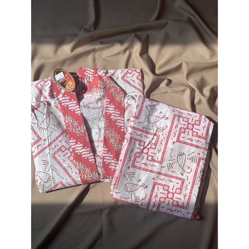 ONE SET SETELAN BATIK OUTER DAN CELANA KULOT WANITA