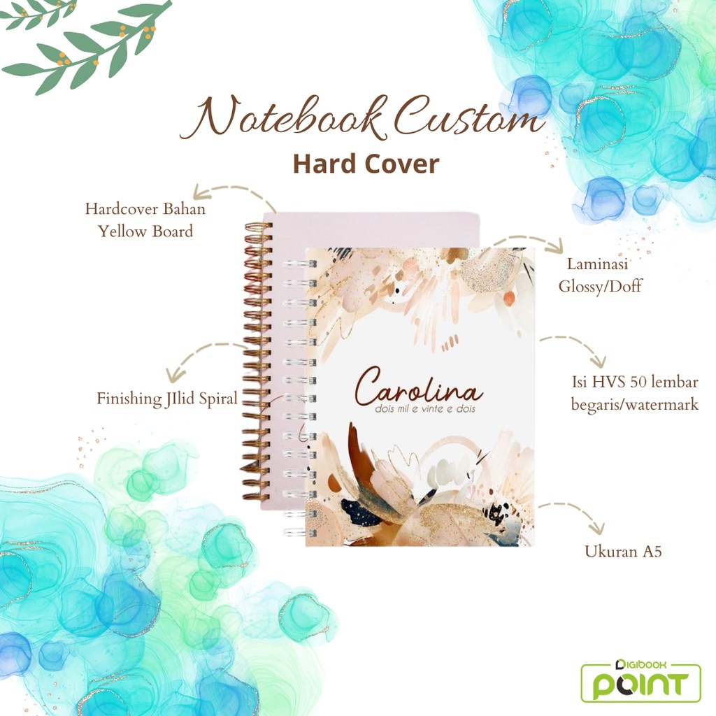 

Pesanan Khusus Custom Notebook Hardcover A5 - Finishing Jilid Spiral