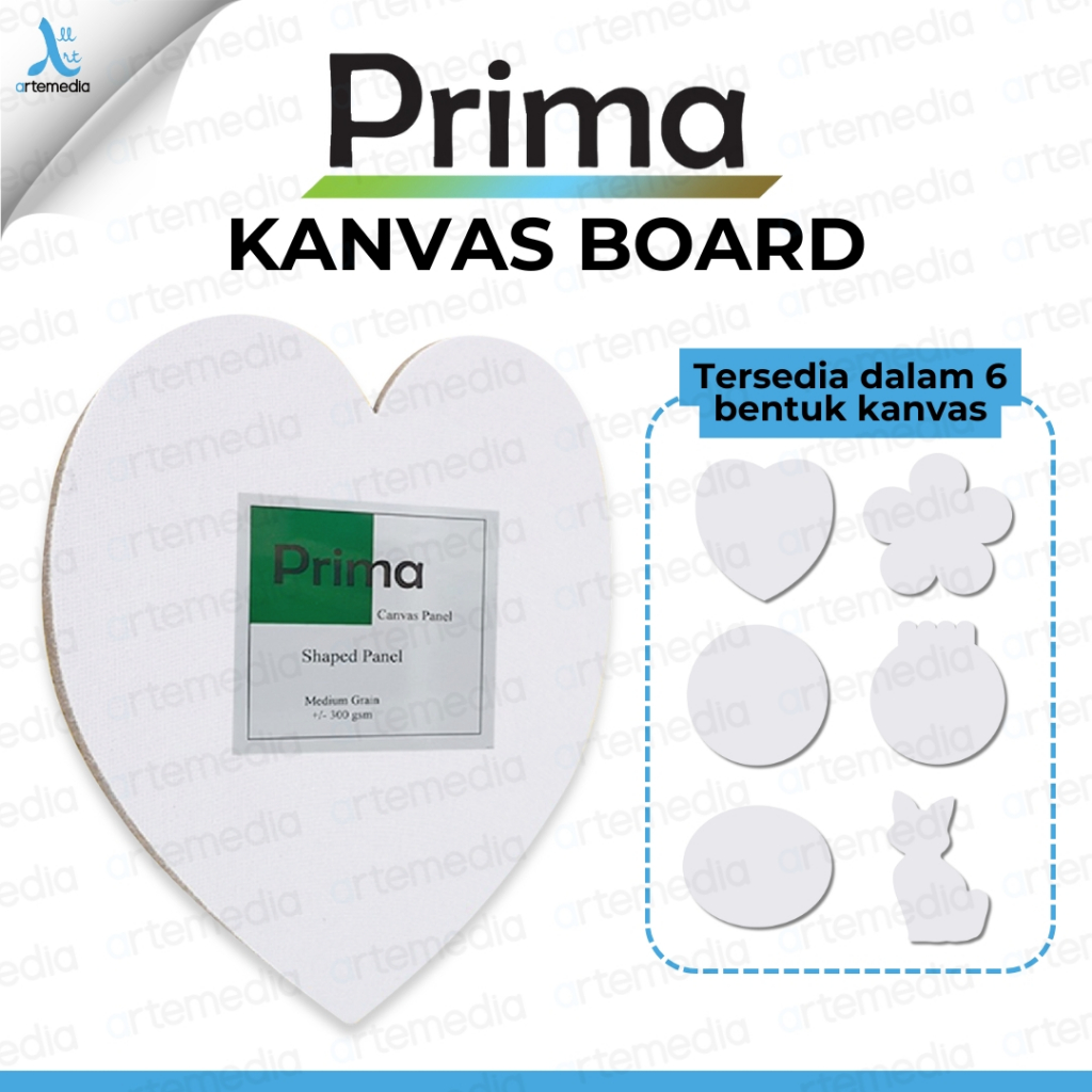 

Prima Kanvas Lukis Shaped Canvas Board
