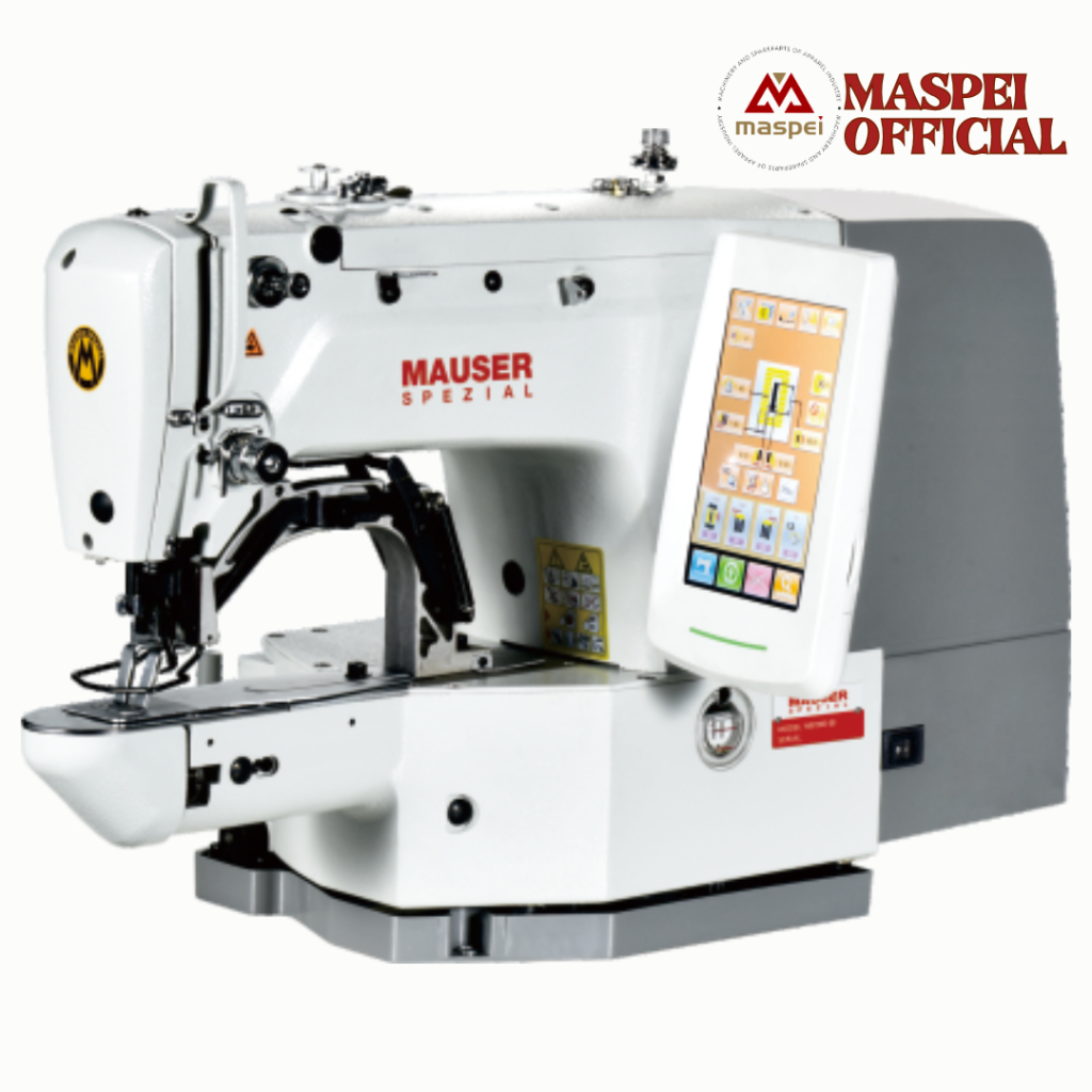 MAUSER SPEZIAL MB 1900  Mesin Bartek Dan Pasang Kancing Servo + Meja